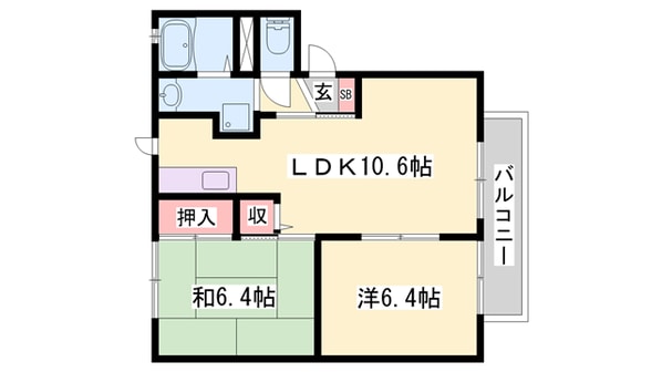 滝野駅 徒歩23分 2階の物件間取画像